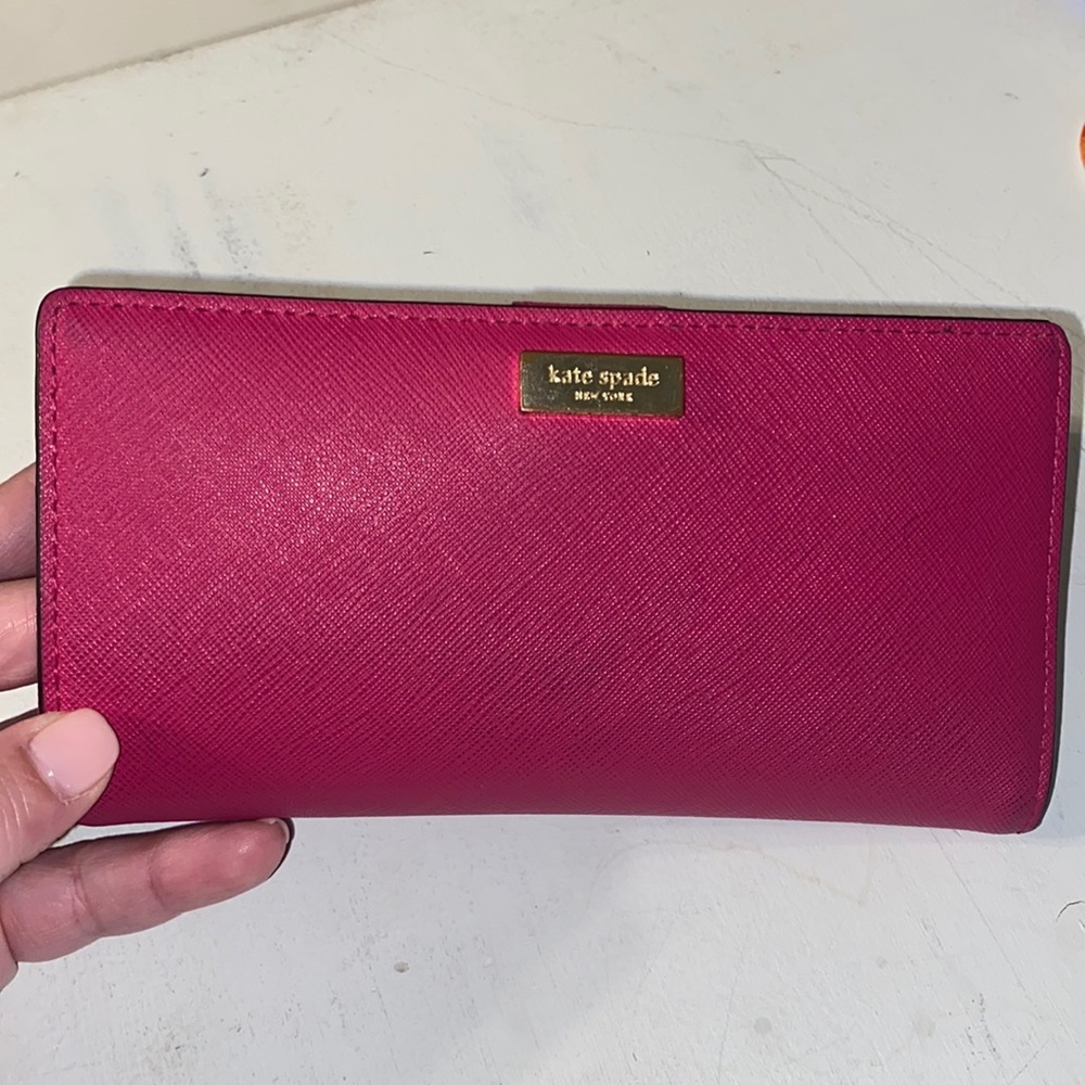 Used Kate Spade Wallet HOT PINK